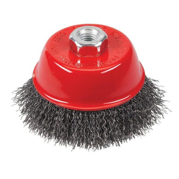 BRUSH WIRE CRIMP CUP 65MM M14 X 2