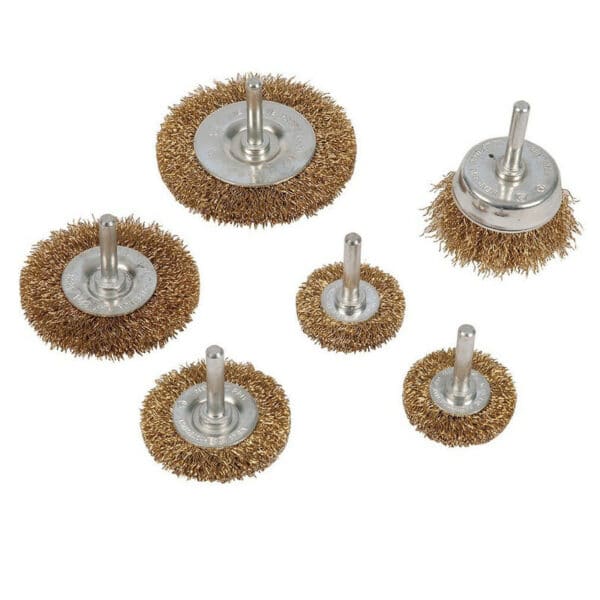 BRUSH WIRE WHEEL & CUP SET 6PCS