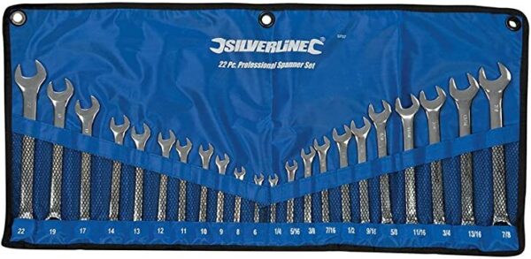 SPANNER COMBINATION SET AF/MM 22PCE